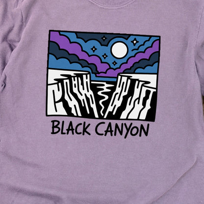 Black Canyon of the Gunnison at Night Cotton Long Sleeve