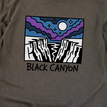 Black Canyon of the Gunnison at Night Cotton Long Sleeve