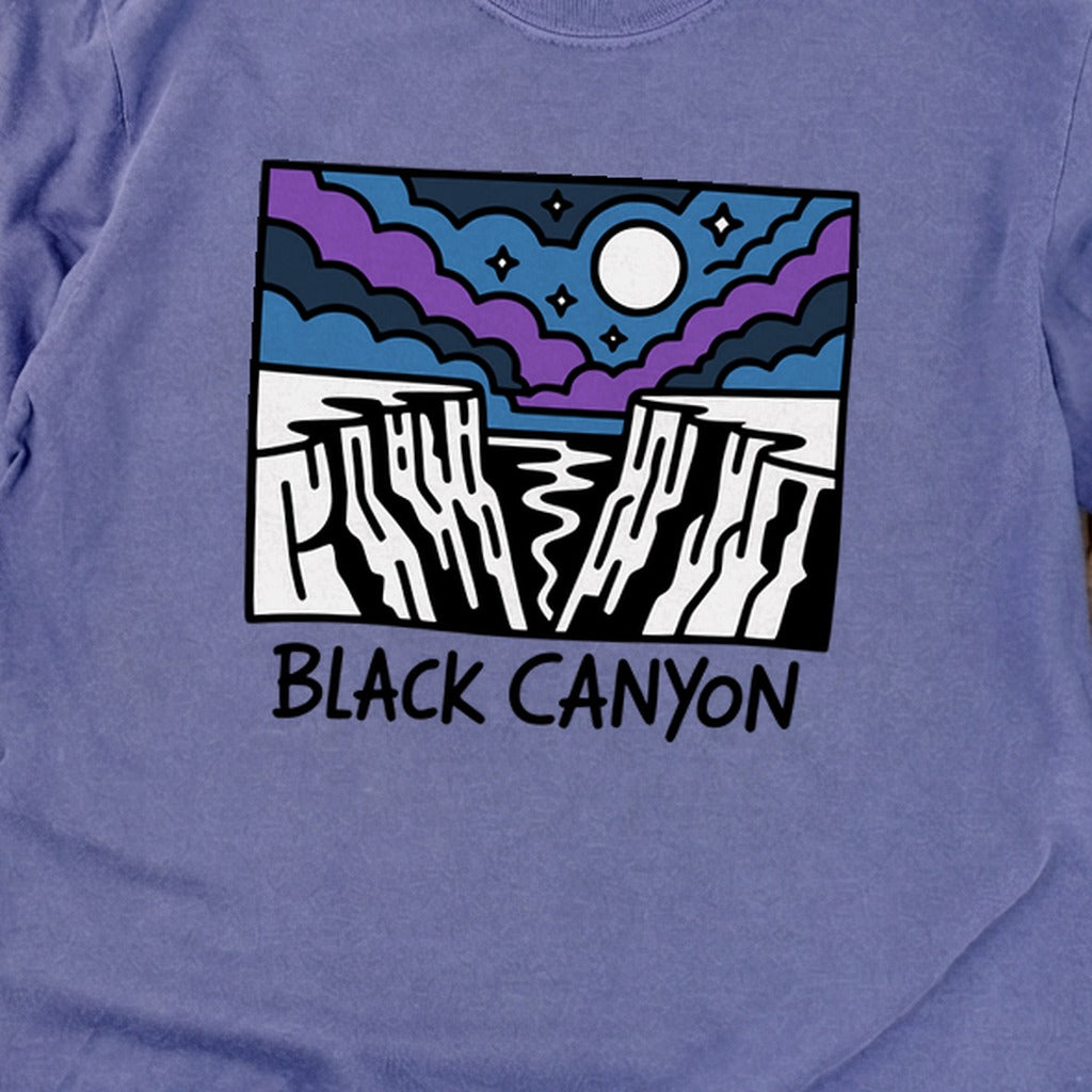 Black Canyon of the Gunnison at Night Cotton Long Sleeve