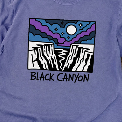 Black Canyon of the Gunnison at Night Cotton Long Sleeve