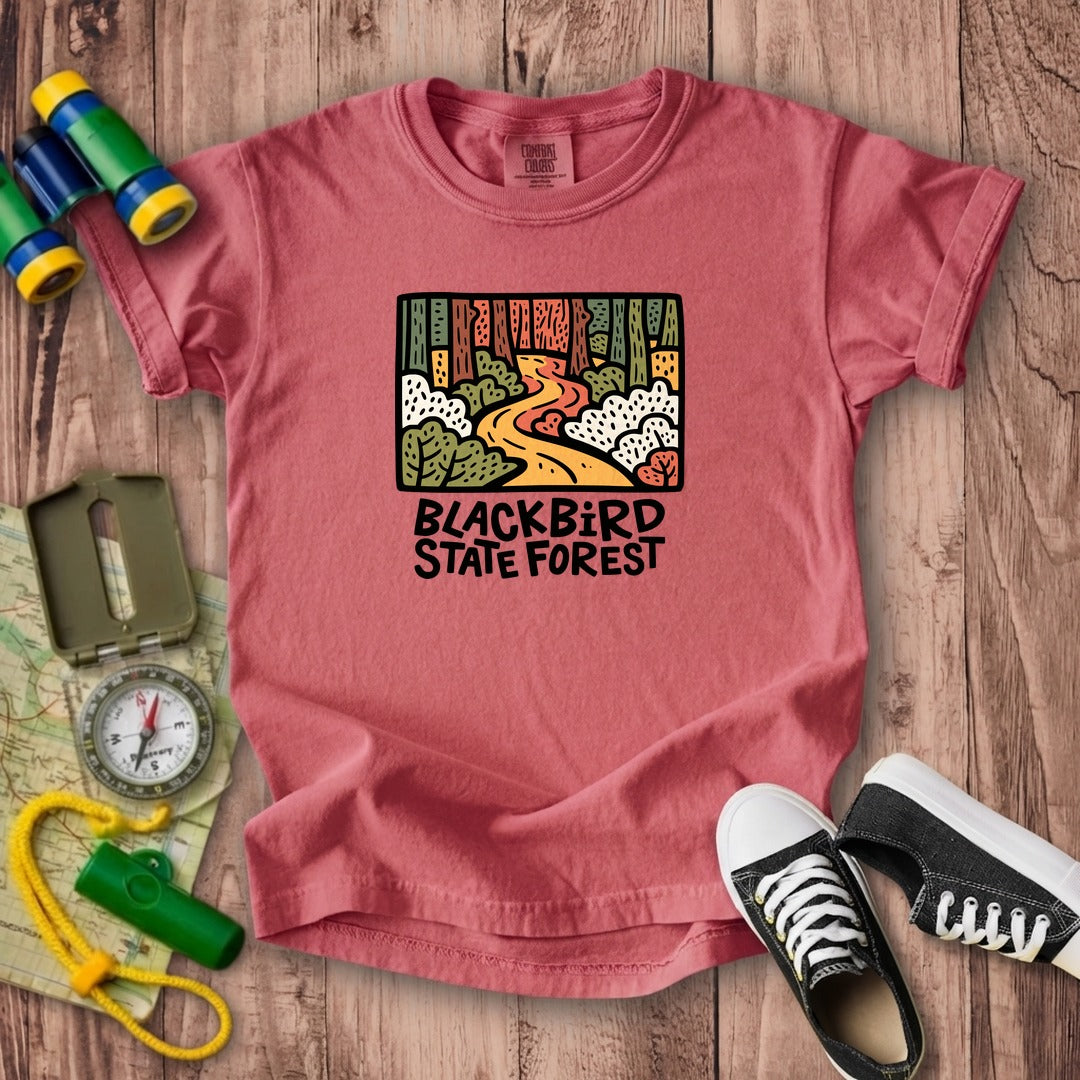 Blackbird State Forest Kids Cotton T-Shirt