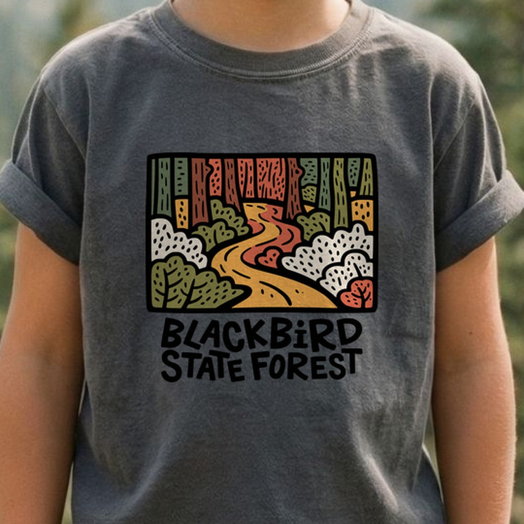 Blackbird State Forest Kids Cotton T-Shirt