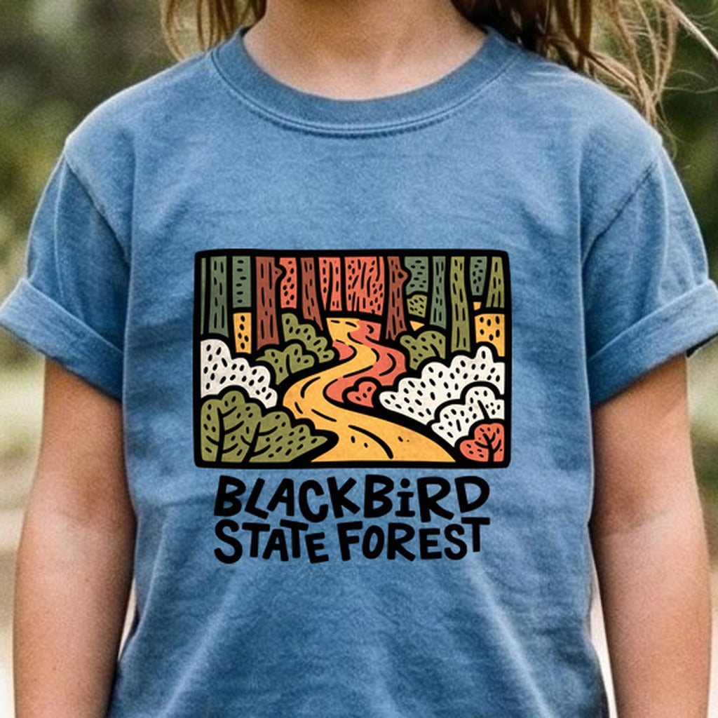 Blackbird State Forest Kids Cotton T-Shirt