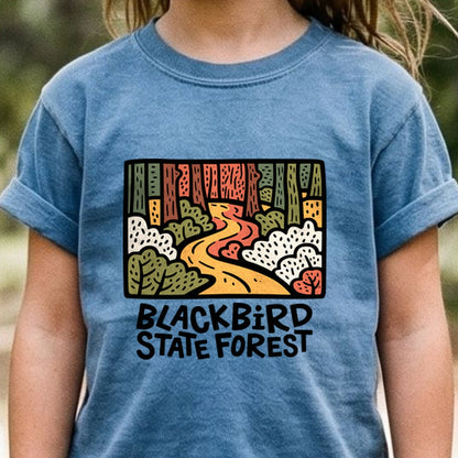Blackbird State Forest Kids Cotton T-Shirt
