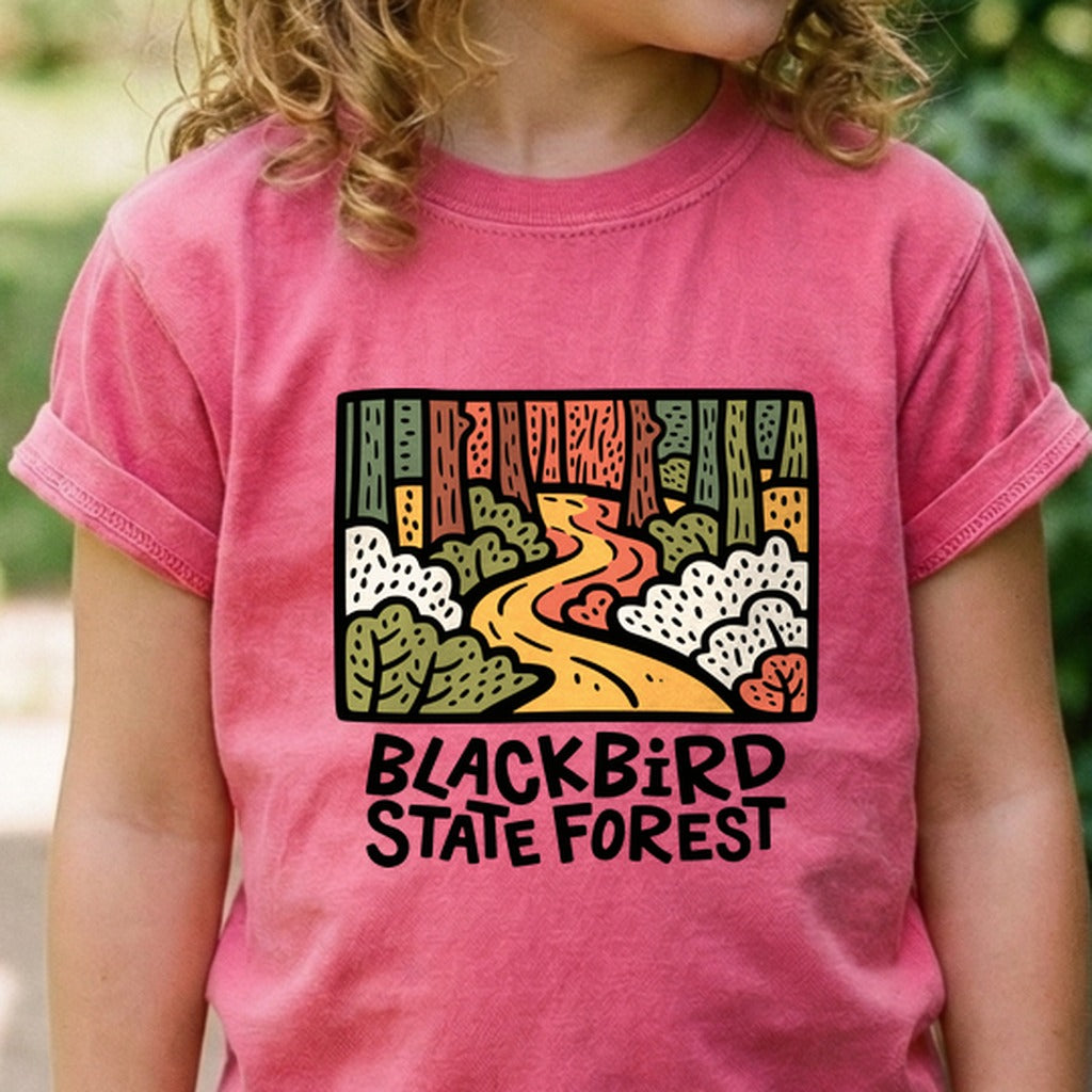 Blackbird State Forest Kids Cotton T-Shirt