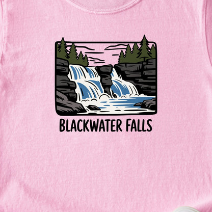 Blackwater Falls Kids Cotton T-Shirt