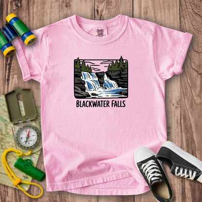 Blackwater Falls Kids Cotton T-Shirt