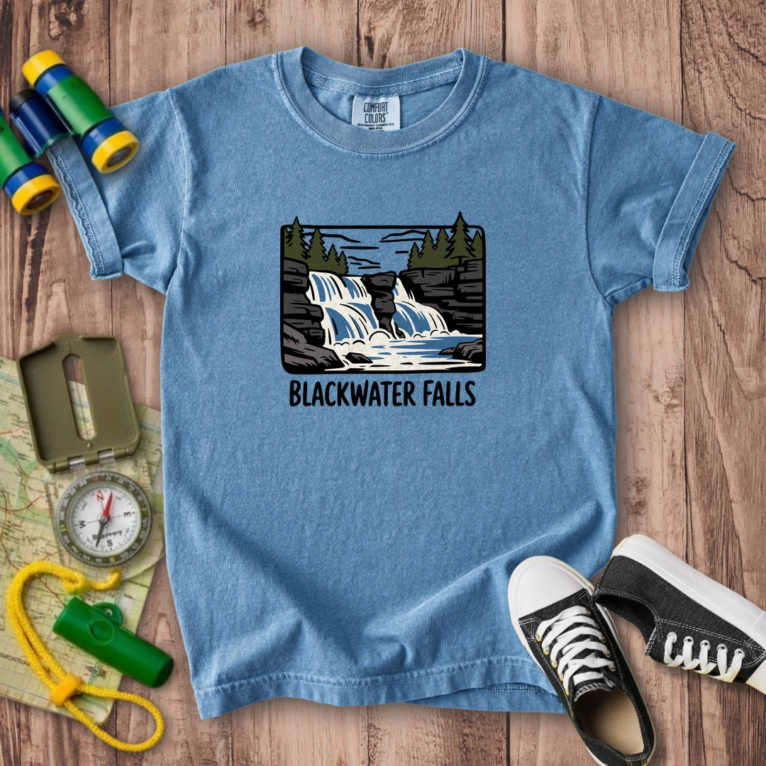 Blackwater Falls Kids Cotton T-Shirt