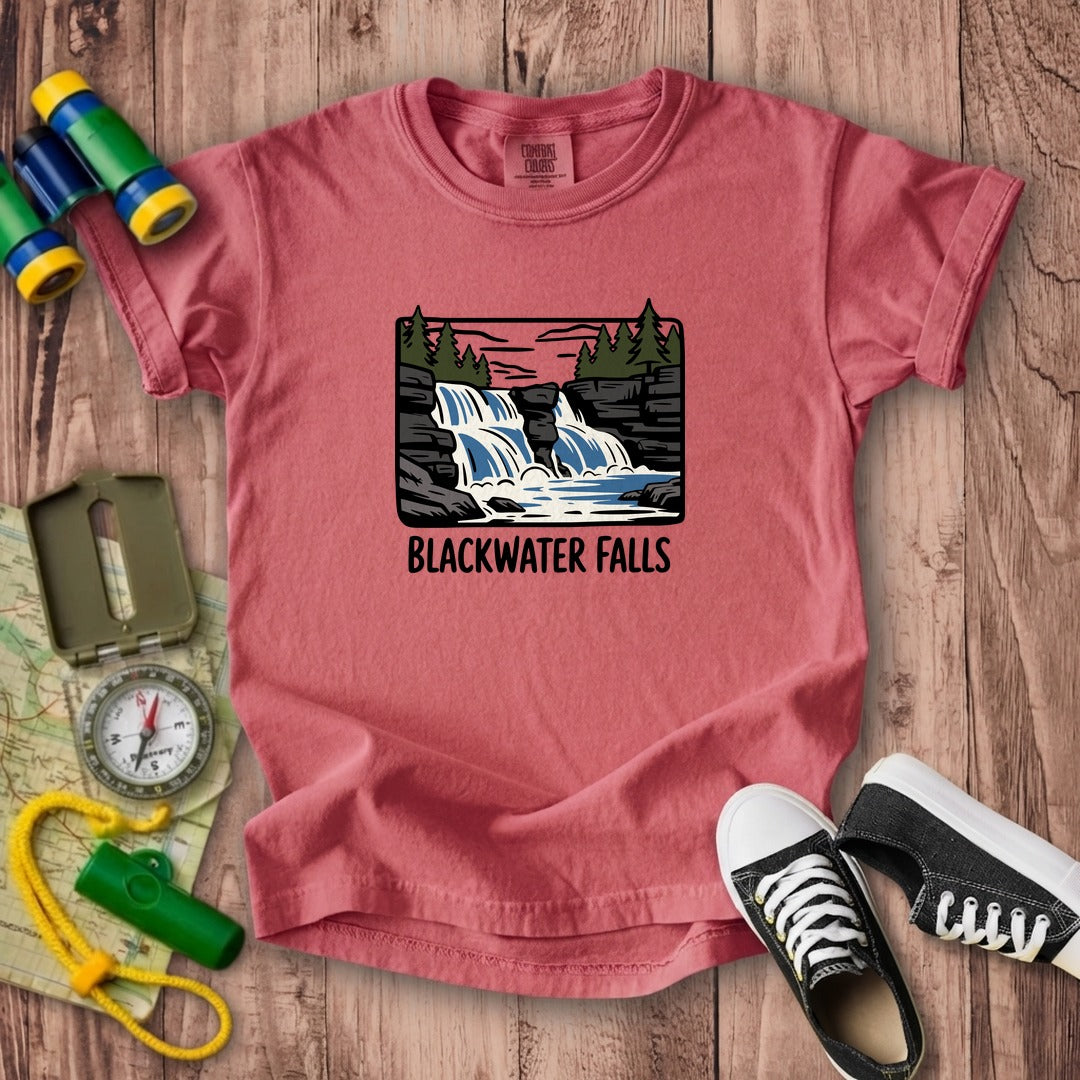 Blackwater Falls Kids Cotton T-Shirt