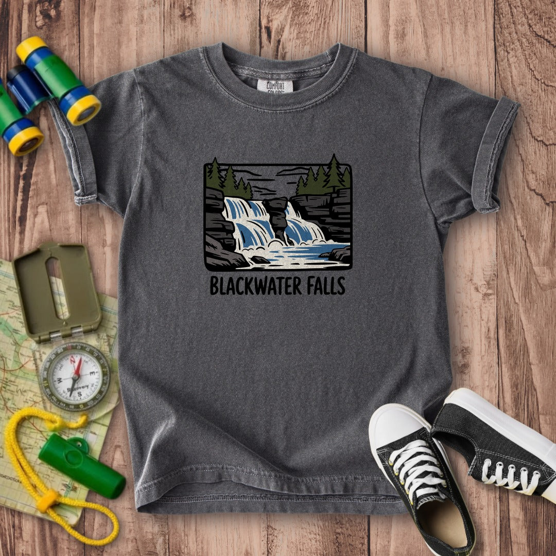 Blackwater Falls Kids Cotton T-Shirt