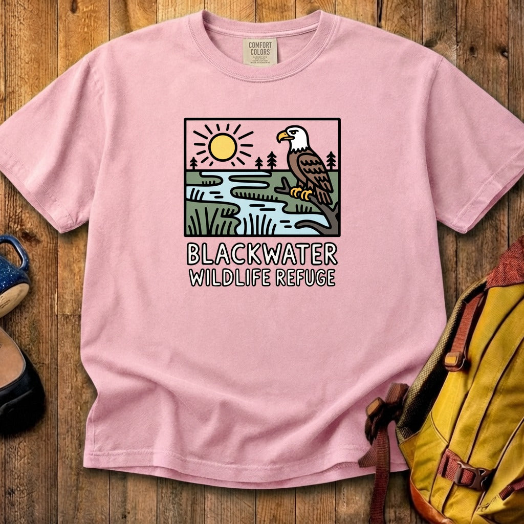 Blackwater National Wildlife Refuge Eagle Cotton T-Shirt