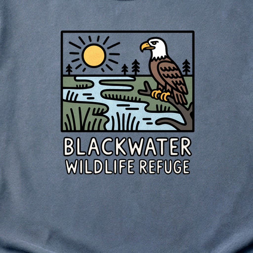 Blackwater National Wildlife Refuge Eagle Cotton T-Shirt