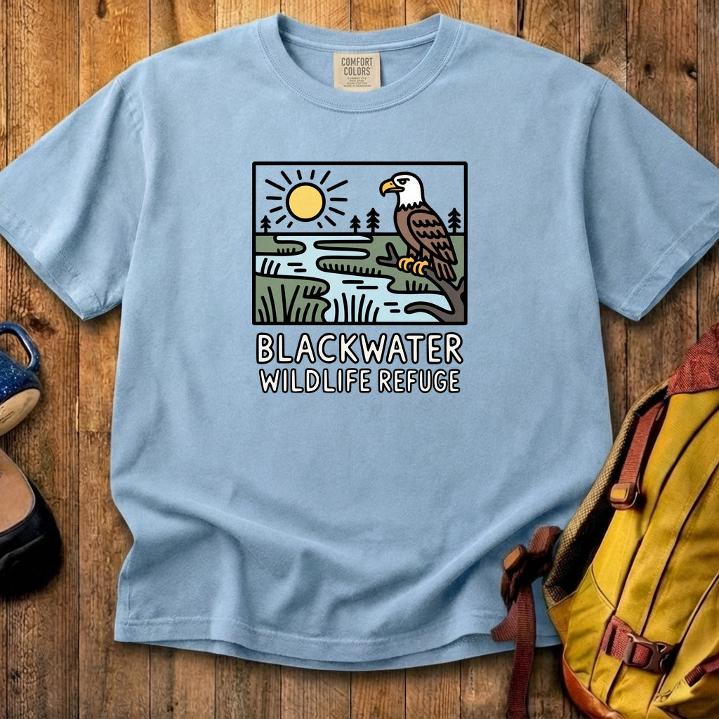 Blackwater National Wildlife Refuge Eagle Cotton T-Shirt