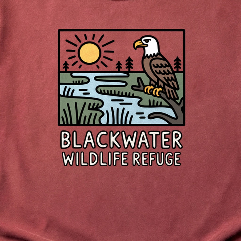 Blackwater National Wildlife Refuge Eagle Cotton T-Shirt