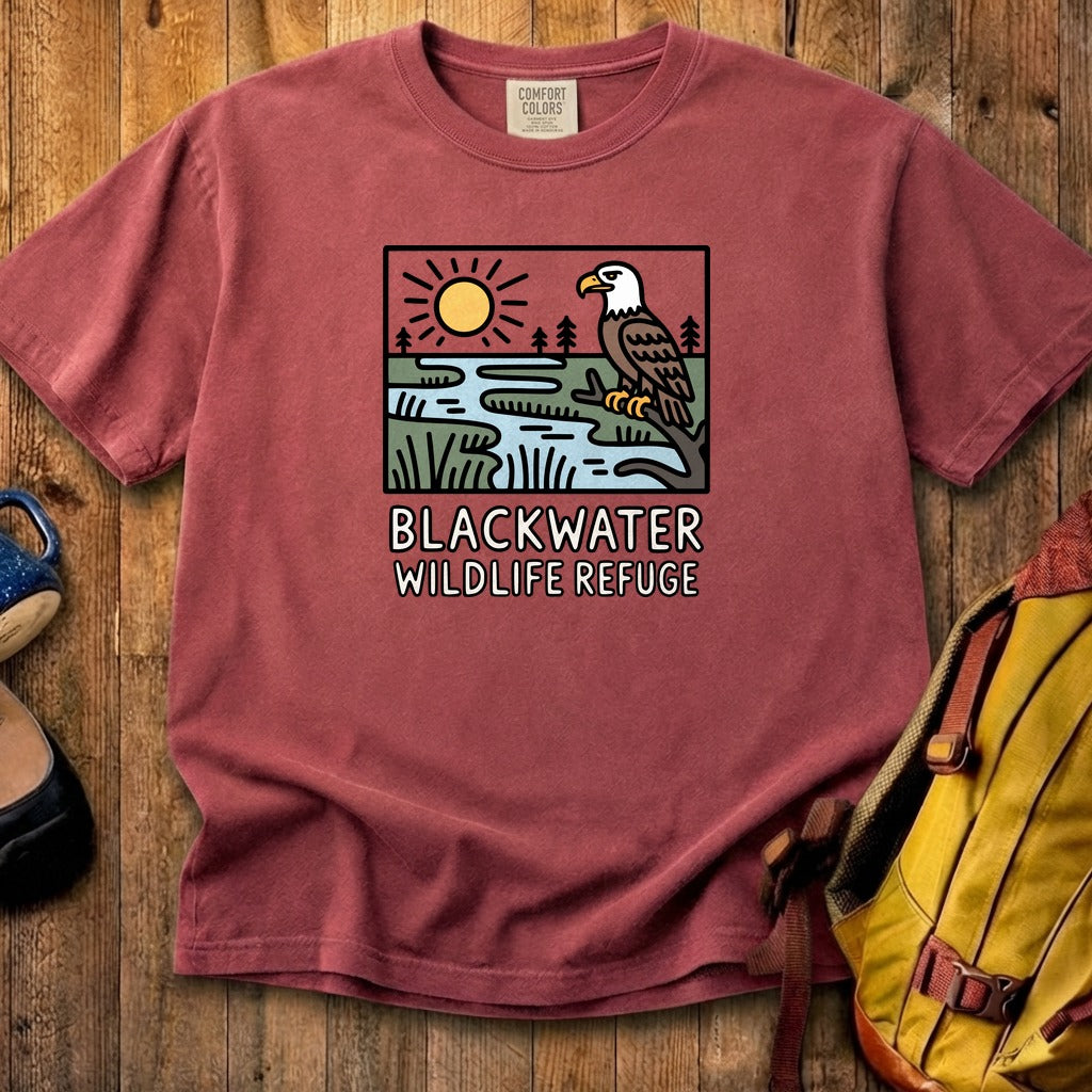 Blackwater National Wildlife Refuge Eagle Cotton T-Shirt