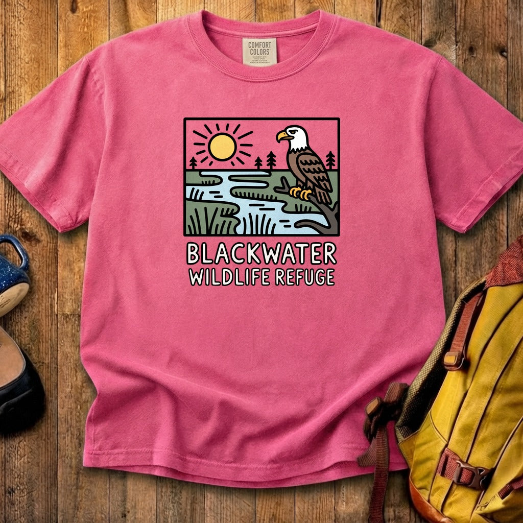 Blackwater National Wildlife Refuge Eagle Cotton T-Shirt