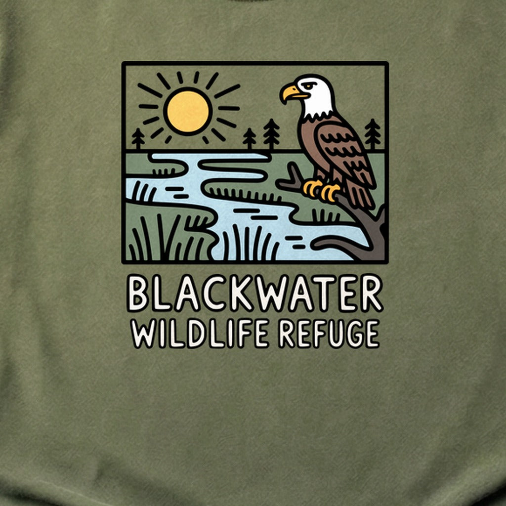 Blackwater National Wildlife Refuge Eagle Cotton T-Shirt