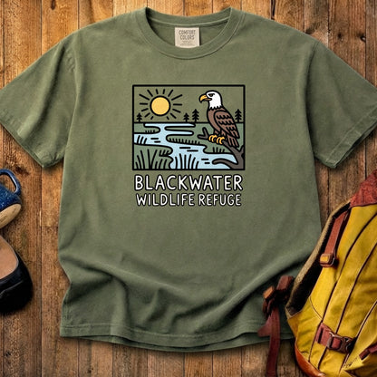 Blackwater National Wildlife Refuge Eagle Cotton T-Shirt
