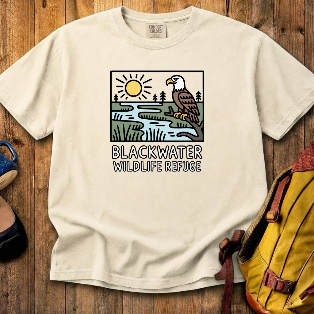 Blackwater National Wildlife Refuge Eagle Cotton T-Shirt