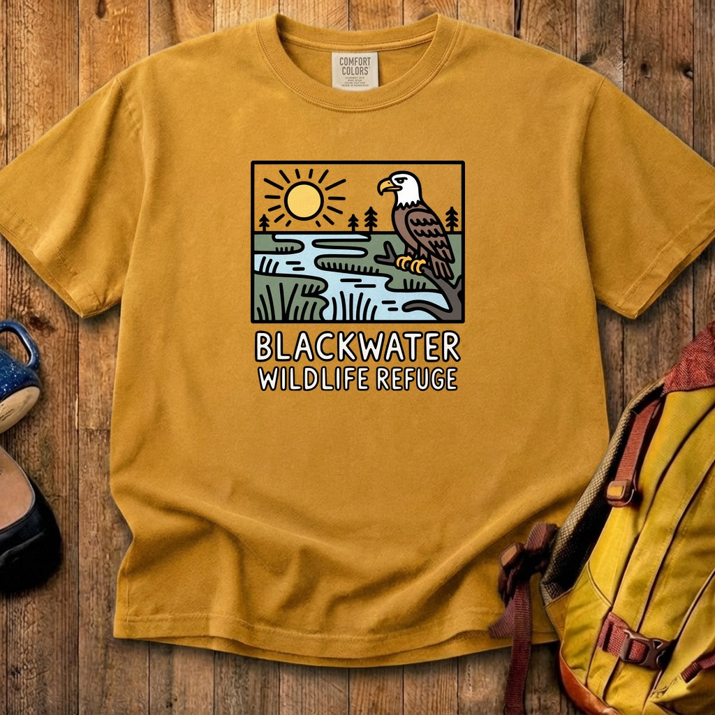 Blackwater National Wildlife Refuge Eagle Cotton T-Shirt