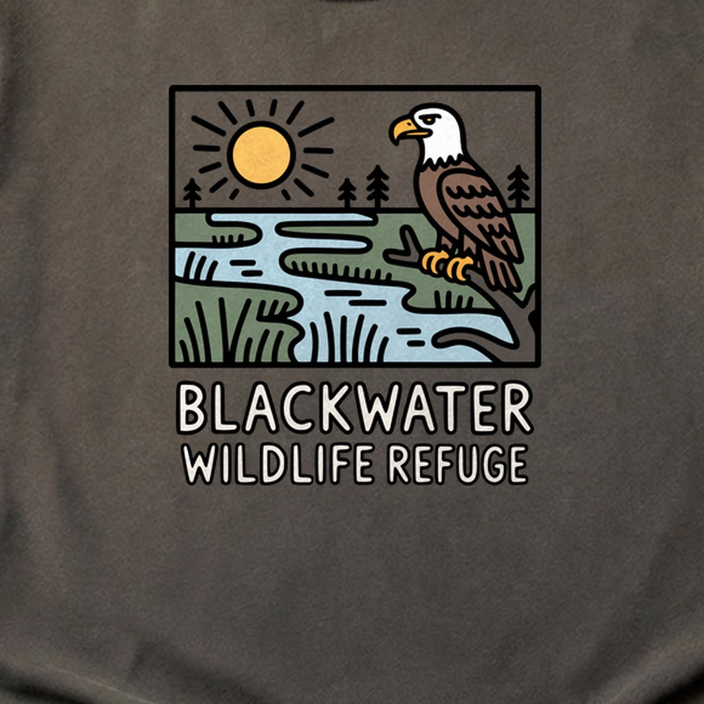 Blackwater National Wildlife Refuge Eagle Cotton T-Shirt
