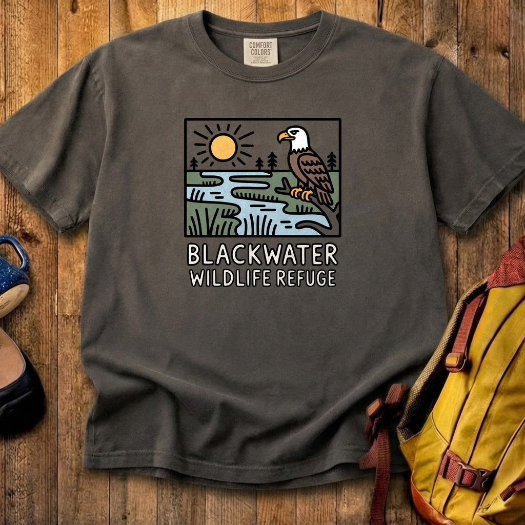 Blackwater National Wildlife Refuge Eagle Cotton T-Shirt