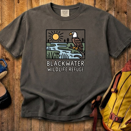 Blackwater National Wildlife Refuge Eagle Cotton T-Shirt