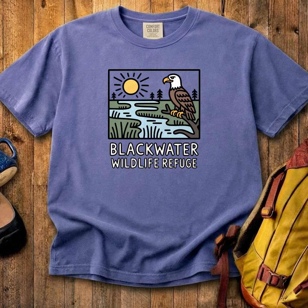 Blackwater National Wildlife Refuge Eagle Cotton T-Shirt