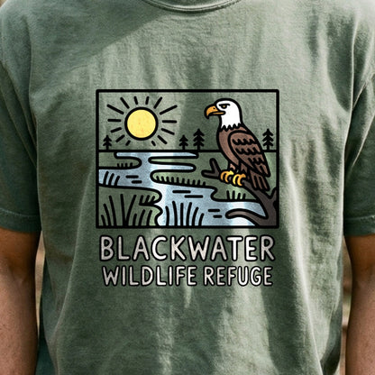 Blackwater National Wildlife Refuge Eagle Cotton T-Shirt