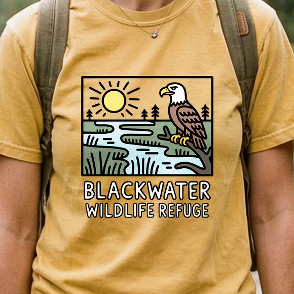 Blackwater National Wildlife Refuge Eagle Cotton T-Shirt