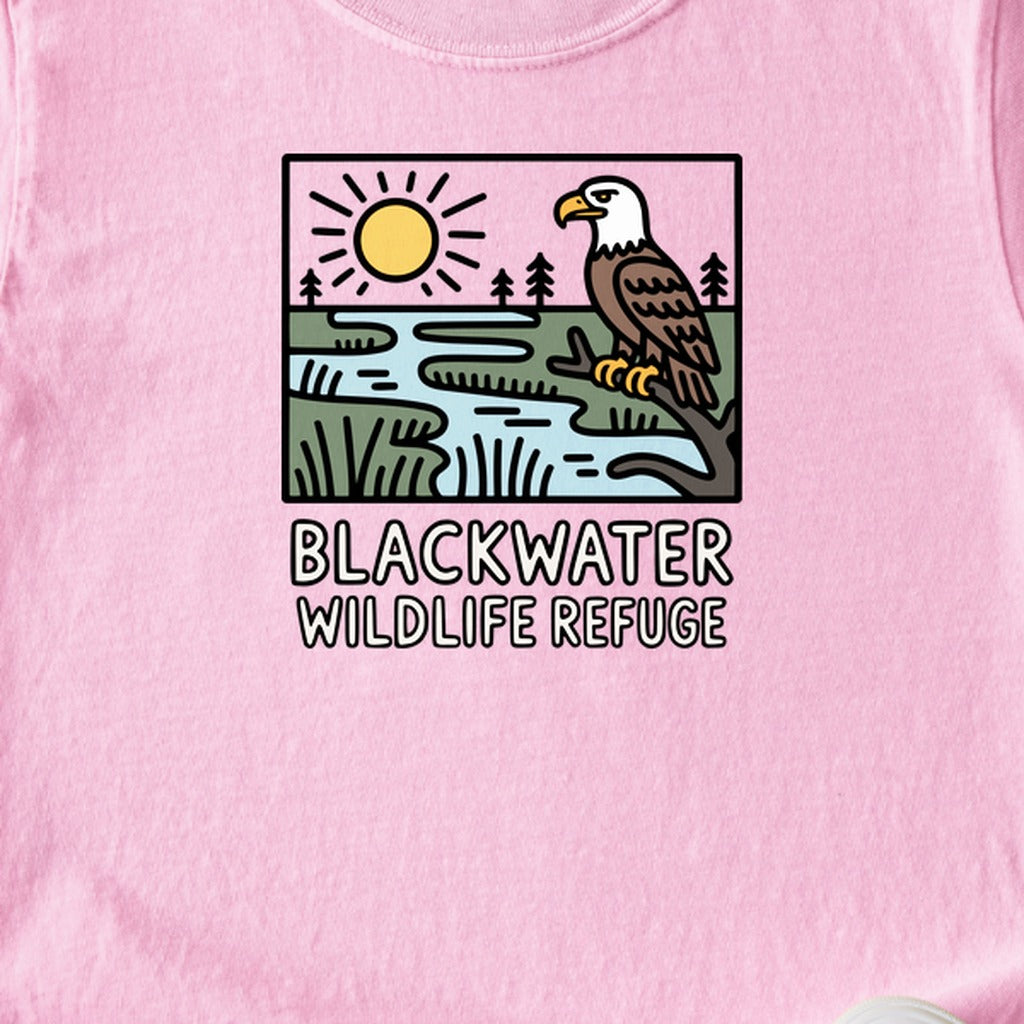 Blackwater National Wildlife Refuge Eagle Kids Cotton T-Shirt