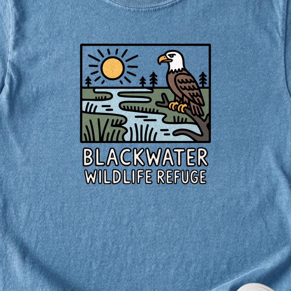 Blackwater National Wildlife Refuge Eagle Kids Cotton T-Shirt