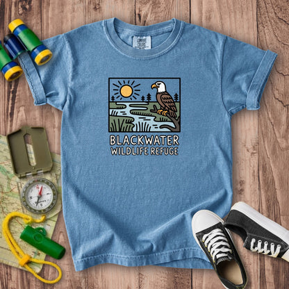 Blackwater National Wildlife Refuge Eagle Kids Cotton T-Shirt