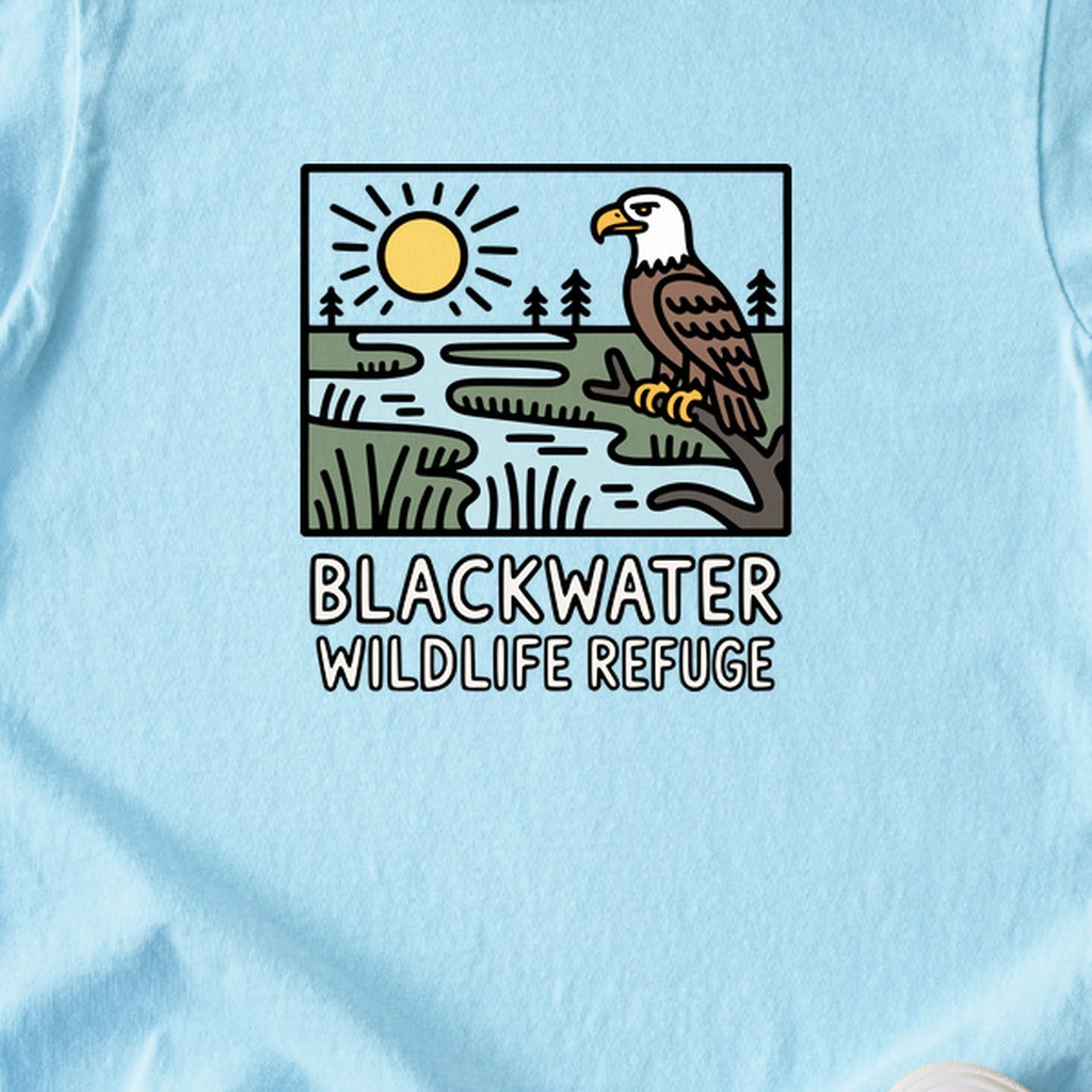 Blackwater National Wildlife Refuge Eagle Kids Cotton T-Shirt