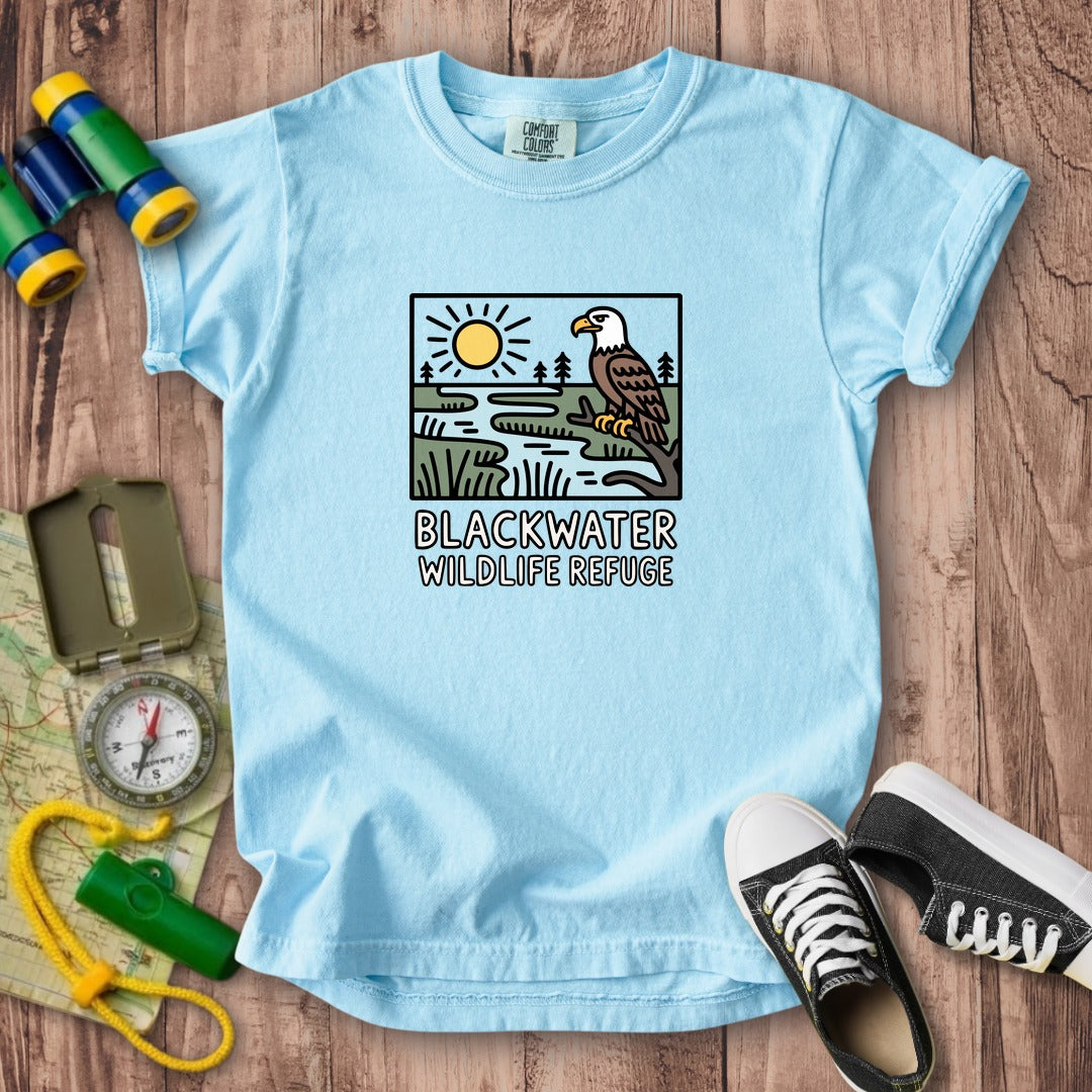 Blackwater National Wildlife Refuge Eagle Kids Cotton T-Shirt