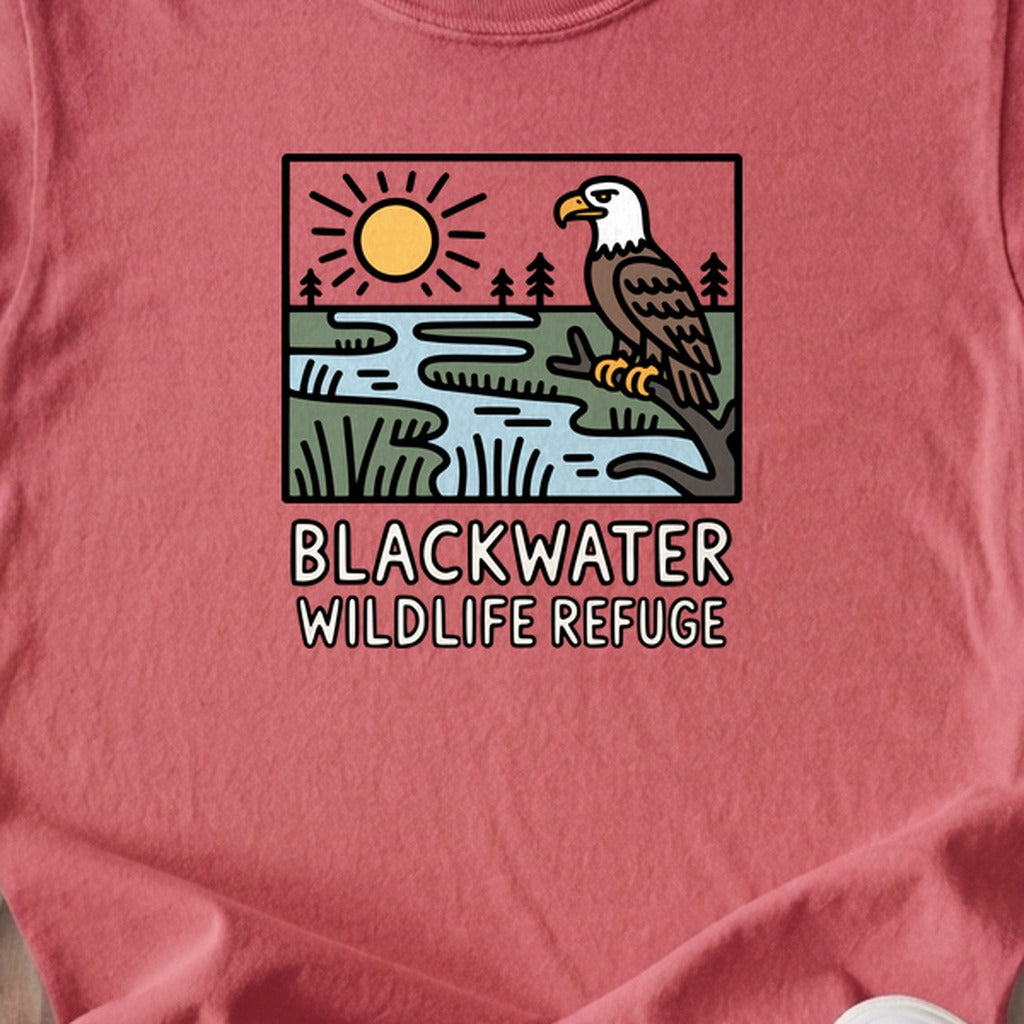 Blackwater National Wildlife Refuge Eagle Kids Cotton T-Shirt