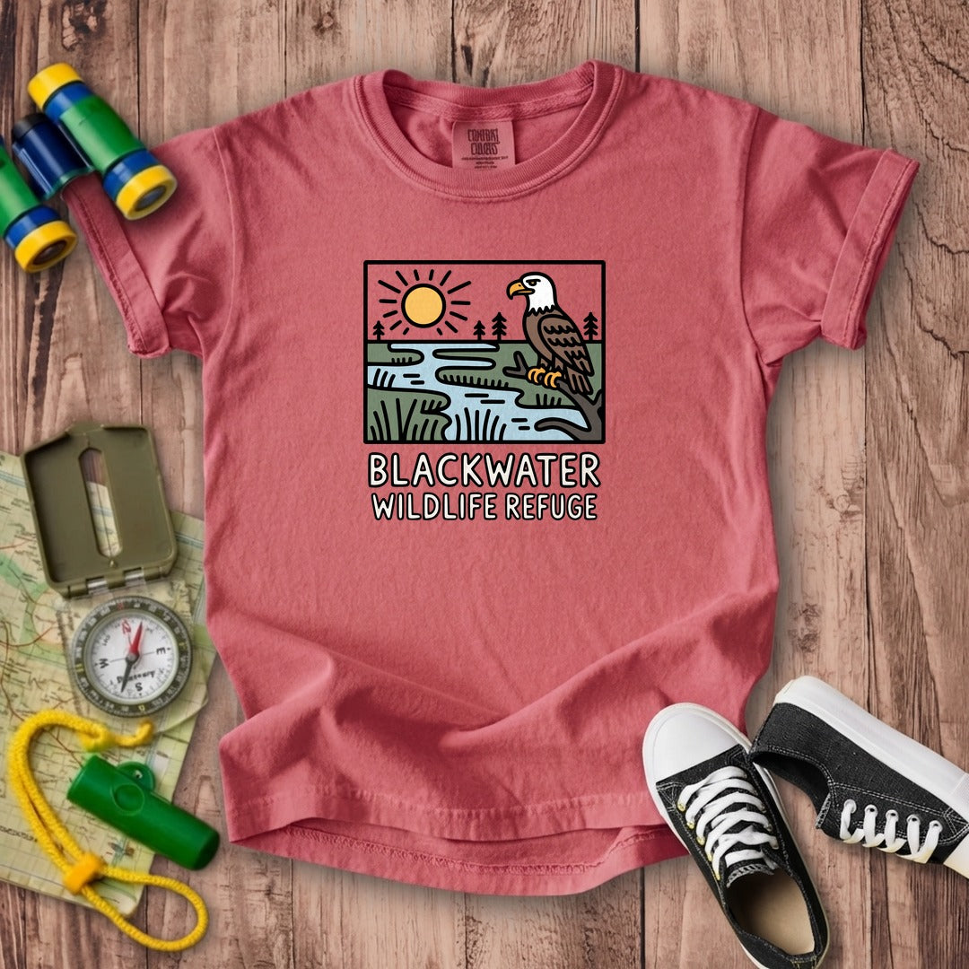 Blackwater National Wildlife Refuge Eagle Kids Cotton T-Shirt