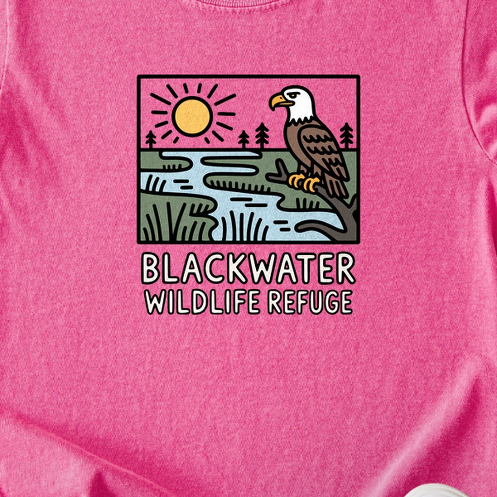 Blackwater National Wildlife Refuge Eagle Kids Cotton T-Shirt