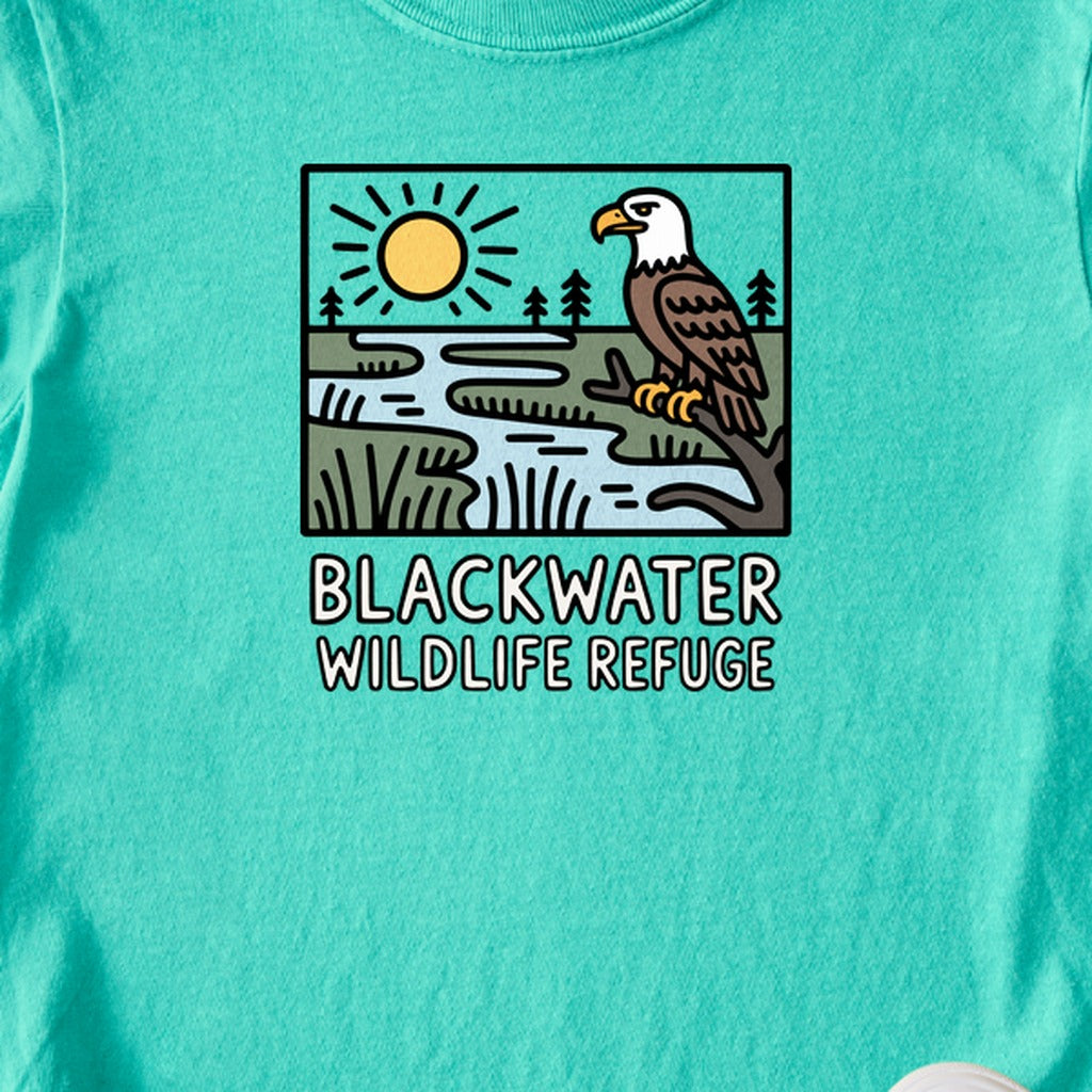 Blackwater National Wildlife Refuge Eagle Kids Cotton T-Shirt