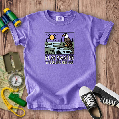 Blackwater National Wildlife Refuge Eagle Kids Cotton T-Shirt