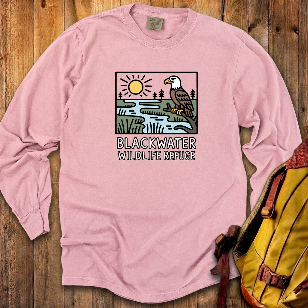 Blackwater National Wildlife Refuge Eagle Cotton Long Sleeve