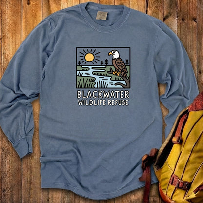 Blackwater National Wildlife Refuge Eagle Cotton Long Sleeve