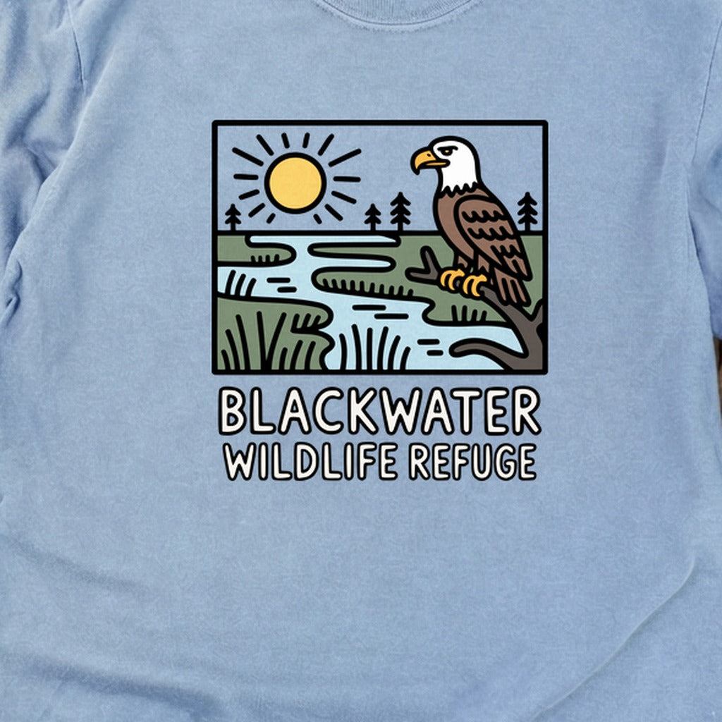 Blackwater National Wildlife Refuge Eagle Cotton Long Sleeve