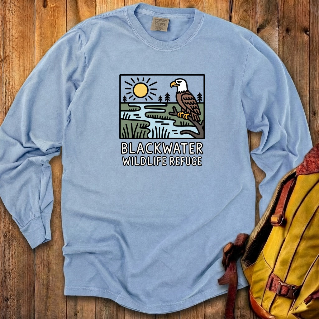 Blackwater National Wildlife Refuge Eagle Cotton Long Sleeve