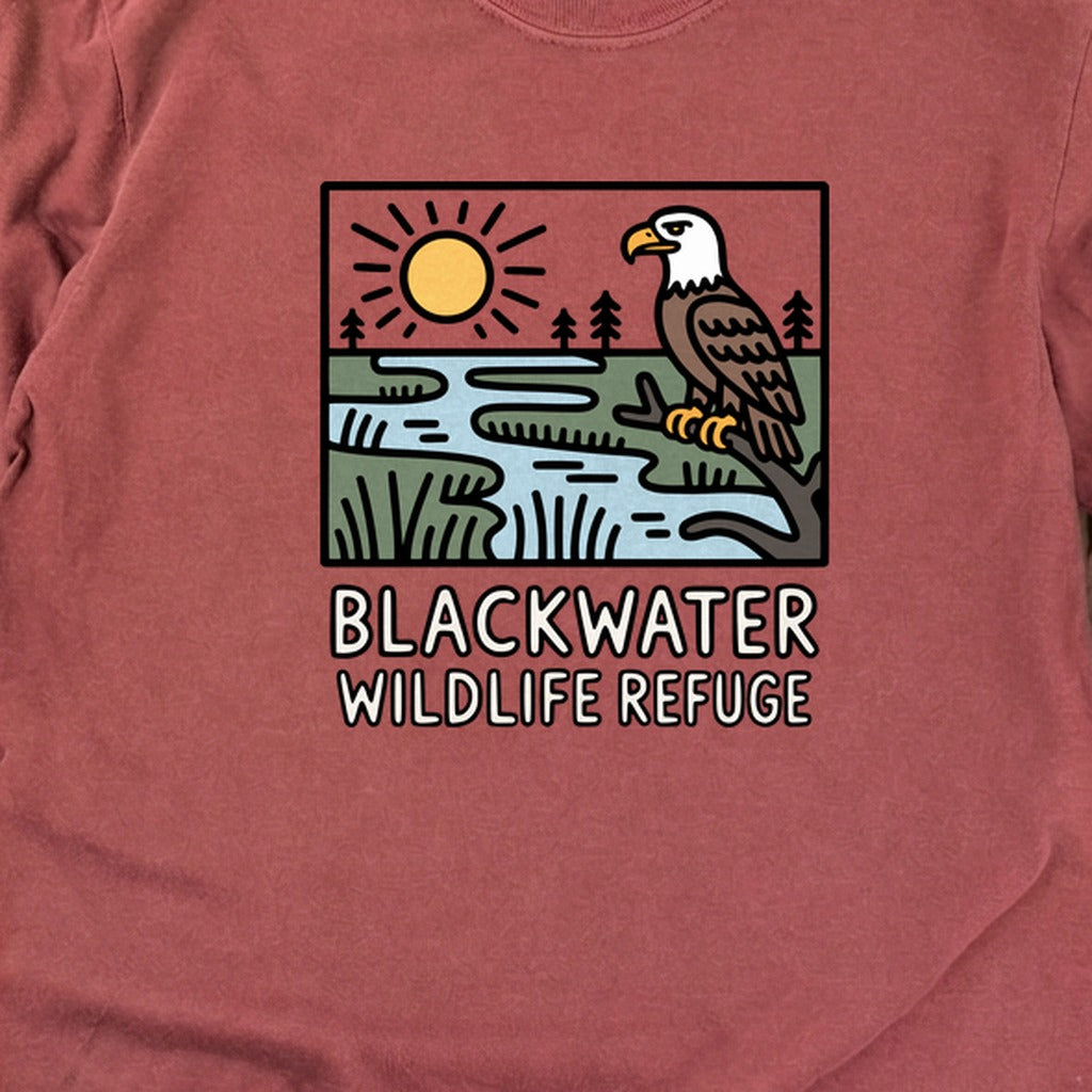 Blackwater National Wildlife Refuge Eagle Cotton Long Sleeve