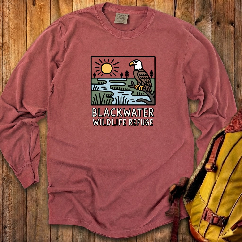 Blackwater National Wildlife Refuge Eagle Cotton Long Sleeve