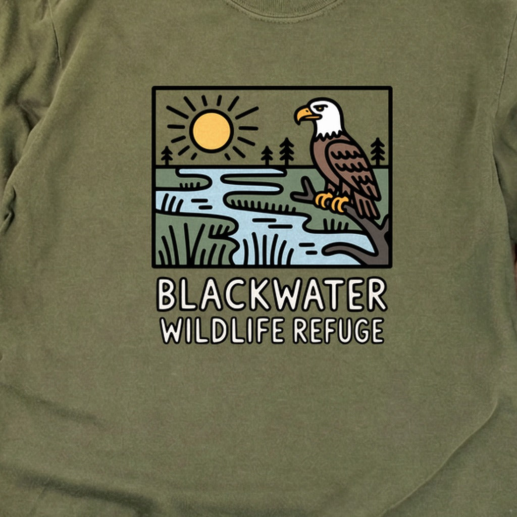 Blackwater National Wildlife Refuge Eagle Cotton Long Sleeve