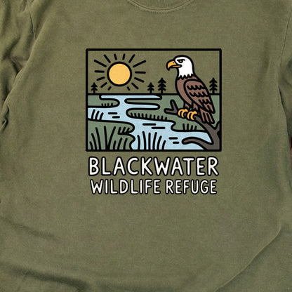 Blackwater National Wildlife Refuge Eagle Cotton Long Sleeve