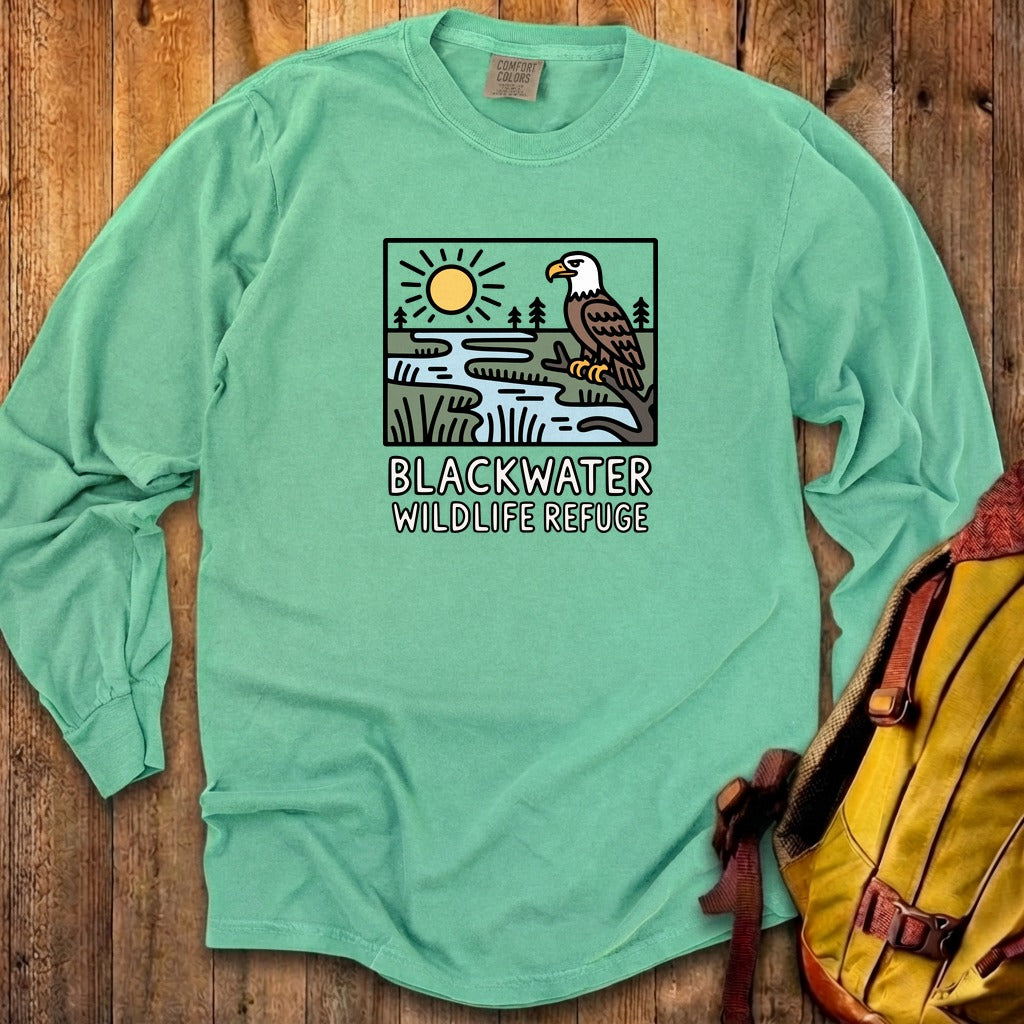 Blackwater National Wildlife Refuge Eagle Cotton Long Sleeve