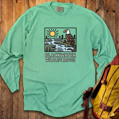Blackwater National Wildlife Refuge Eagle Cotton Long Sleeve